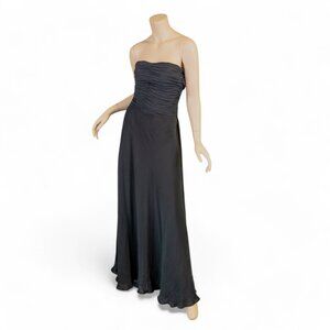 RALPH LAUREN Black Strapless Evening Gown  * Size 8